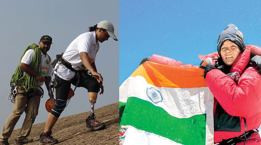 Arunima Sinha the first female amputee to conquer everest