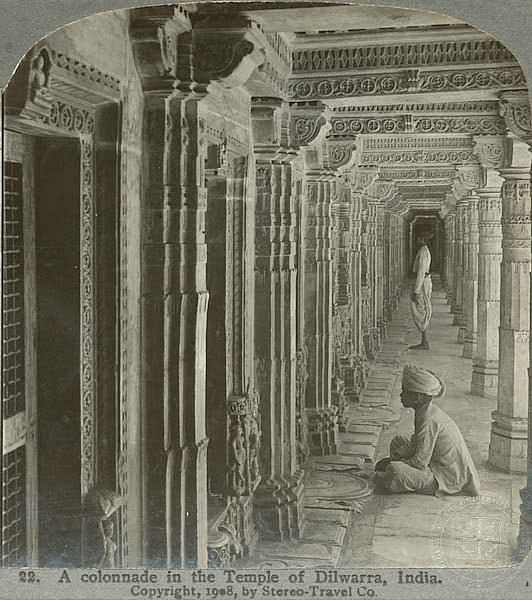 Dilwara Jain Temple in 1900 Mount Abu