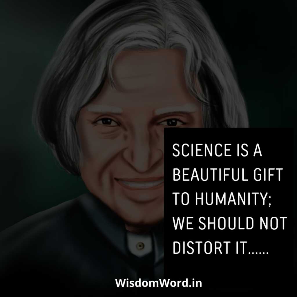 Abdul kalam Quotes about Science