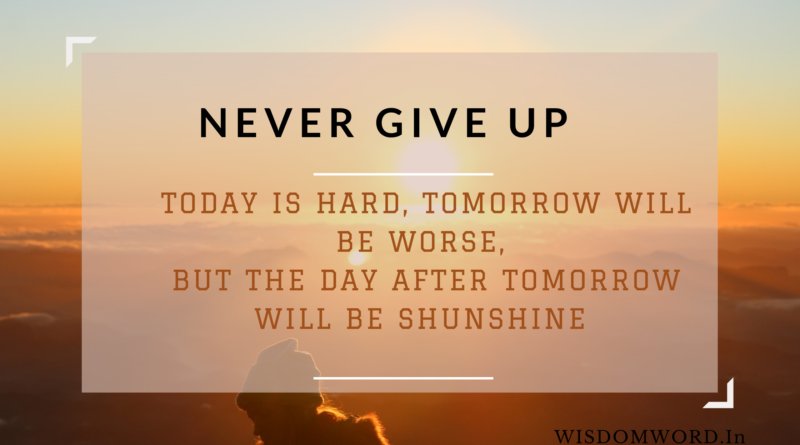 Motivational Inspirational Never Give Up Quotes To Keep You Focused 