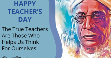 Happy Teachers Day Wishes Quotes and Slogans- Dr. Sarvepalli Radhakrishnan
