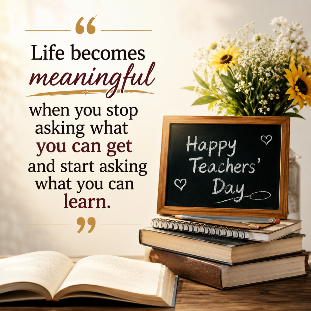 happy teachers day wishes for sir  about Life